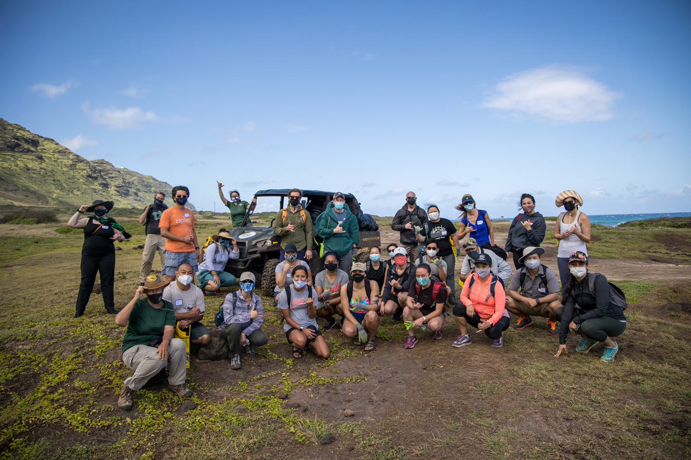 Successful day removing truckloads of invasive species at Kaʻena Point.