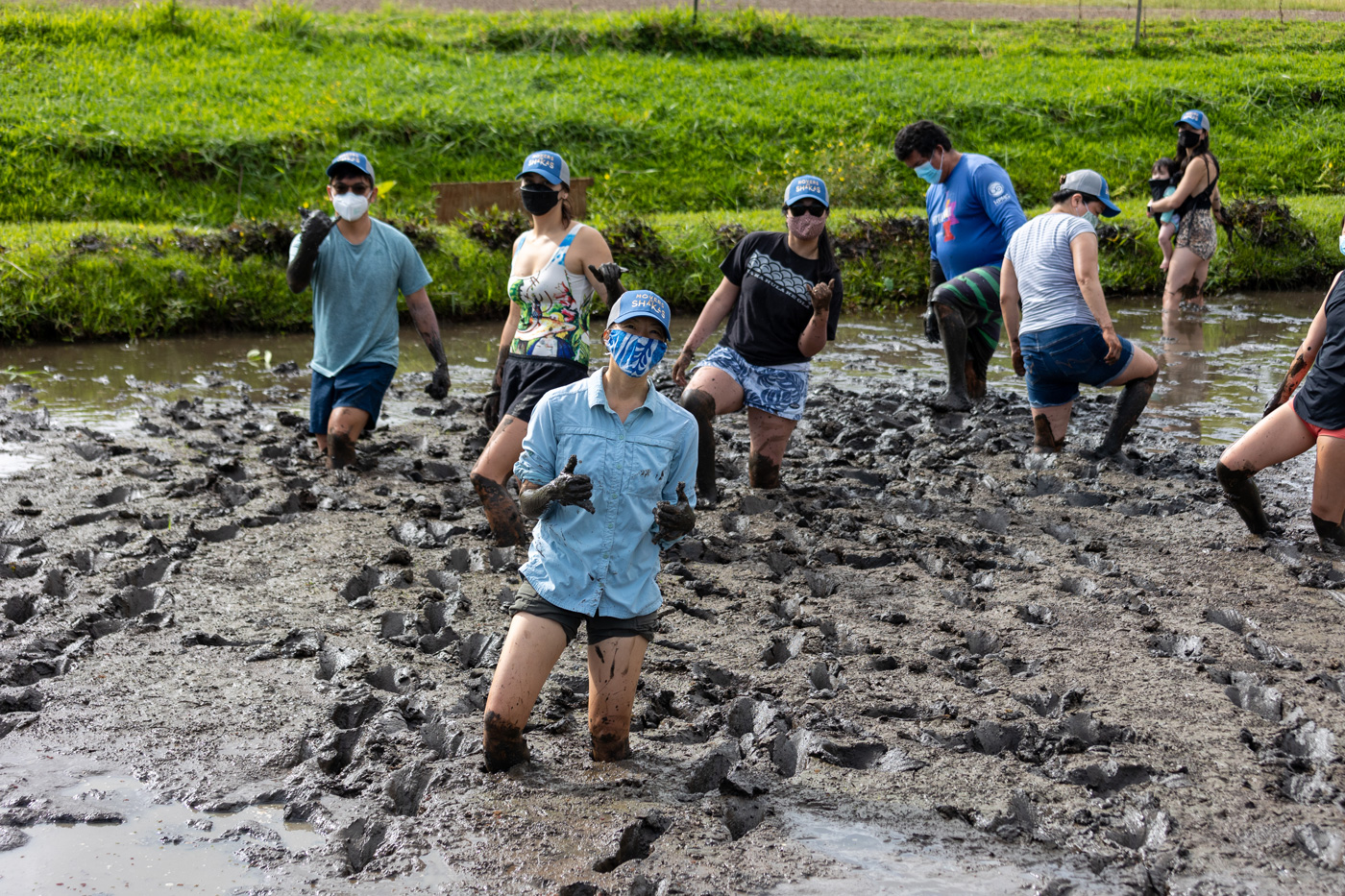 Posing for our new album cover at Kākoʻo ʻŌiwi.